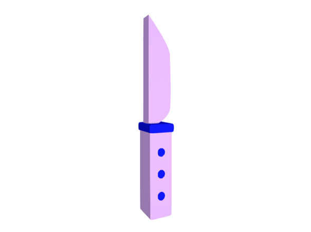 3D knife in Spline